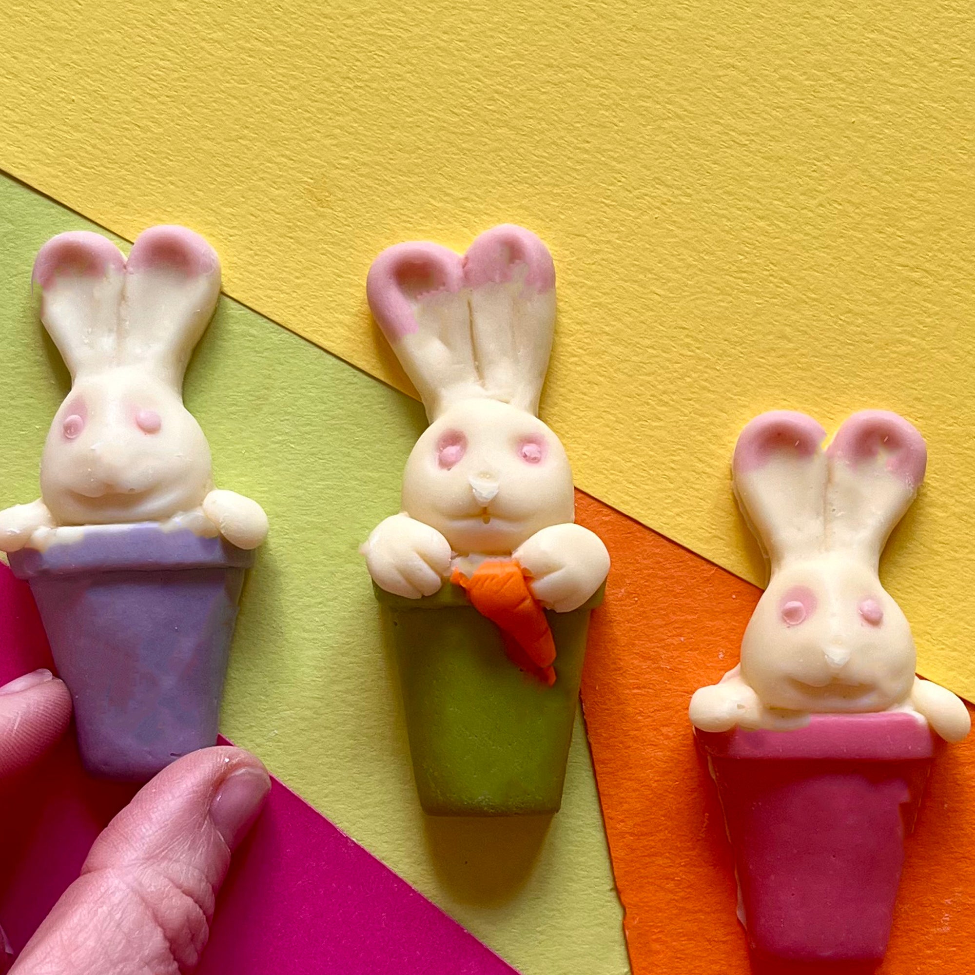 Three Chocolate Bunnies