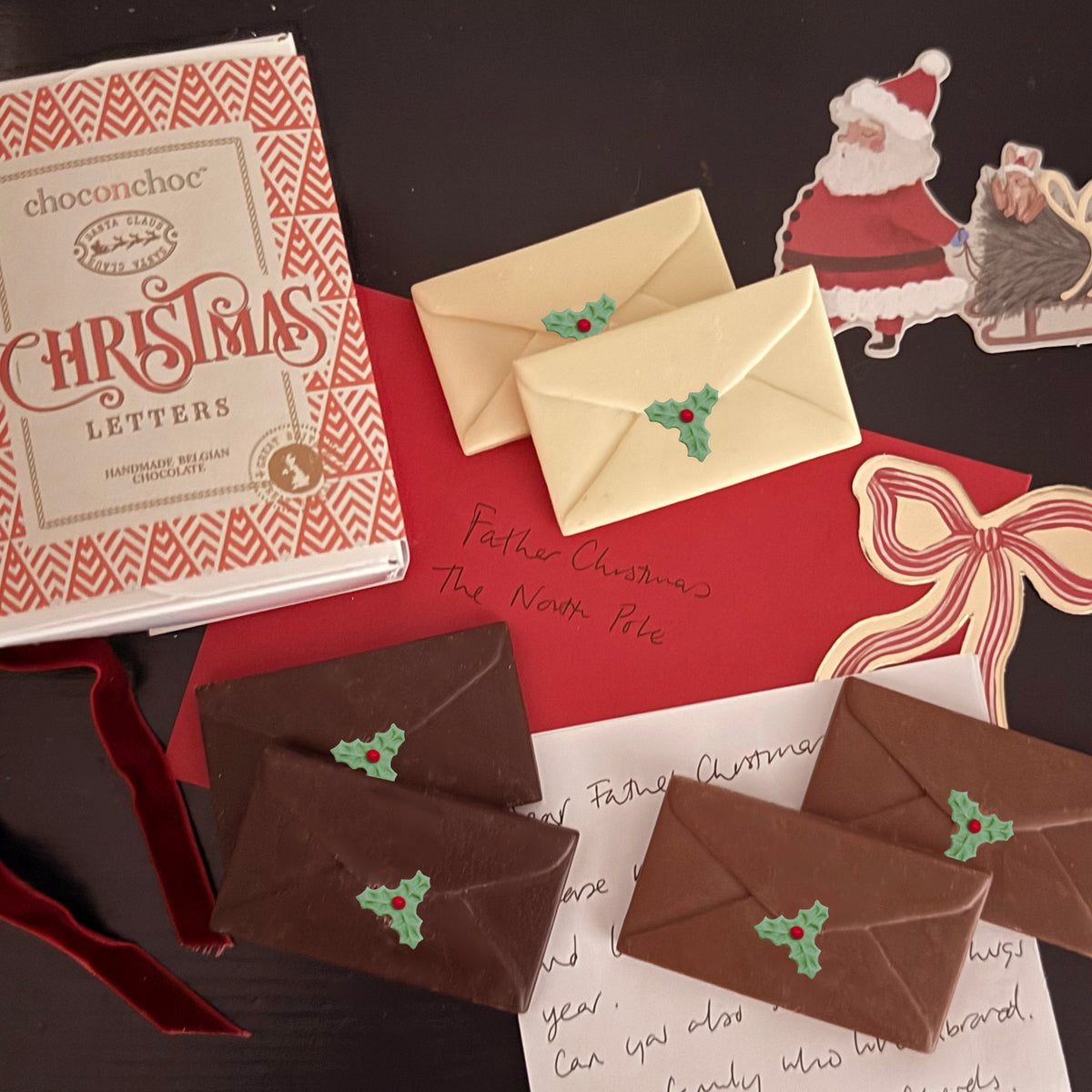 Chocolate Christmas Letters