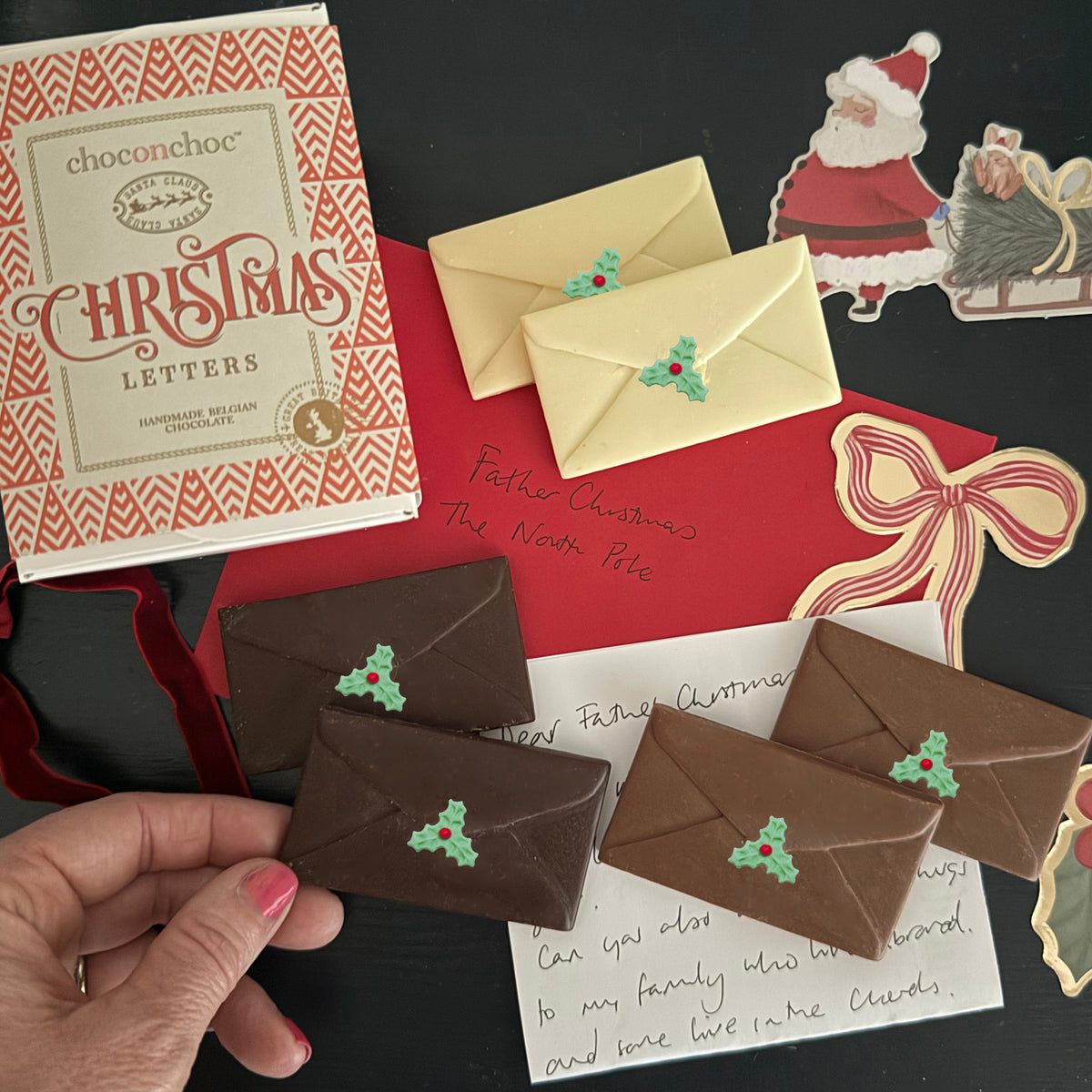 Chocolate Christmas Letters