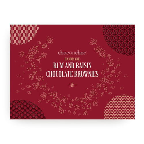 Rum and Raisin Chocolate Brownies