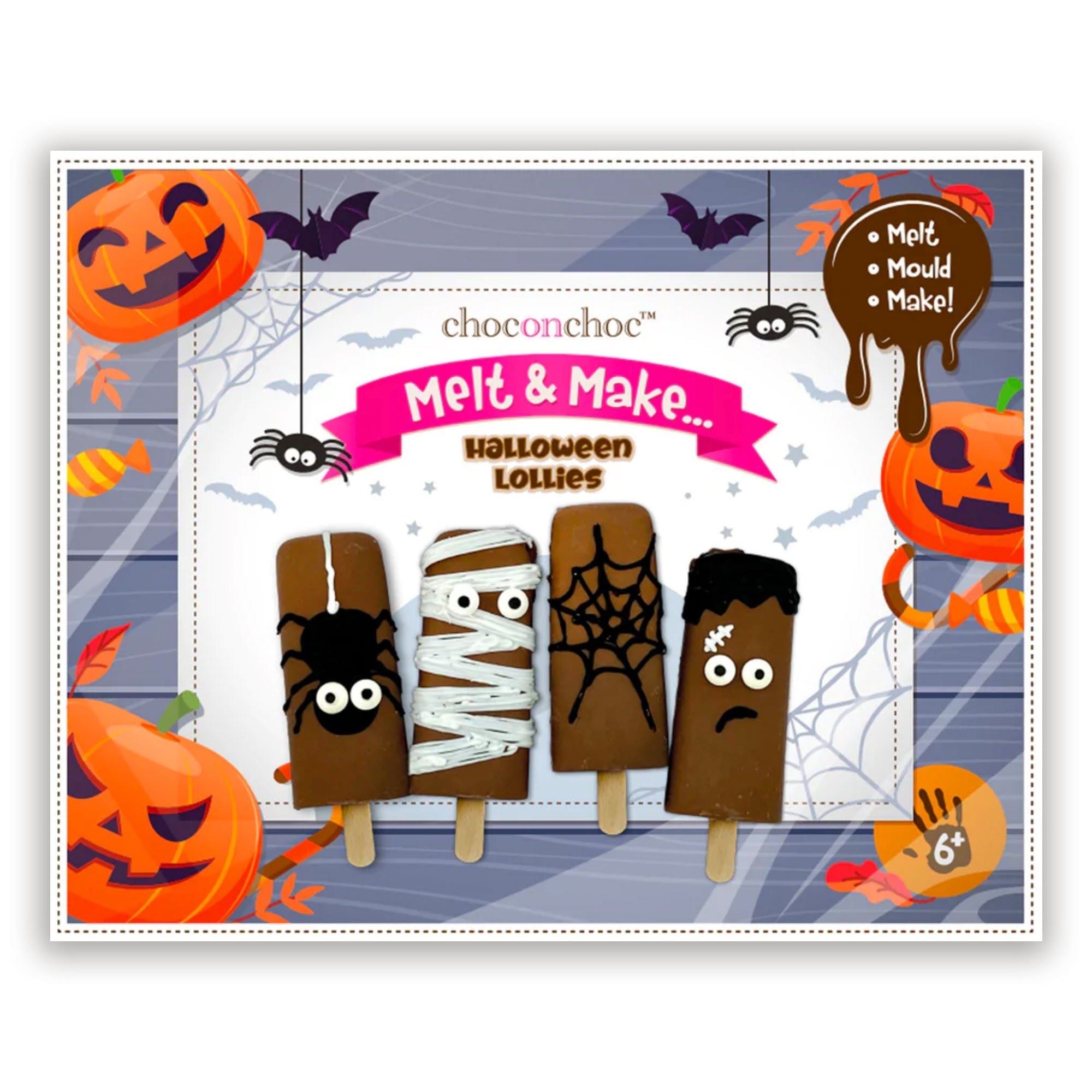 Melt and Make Your own Chocolate Halloween Lollies