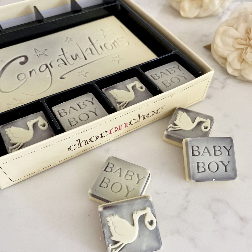 Chocolate Congratulations Baby Boy Gift