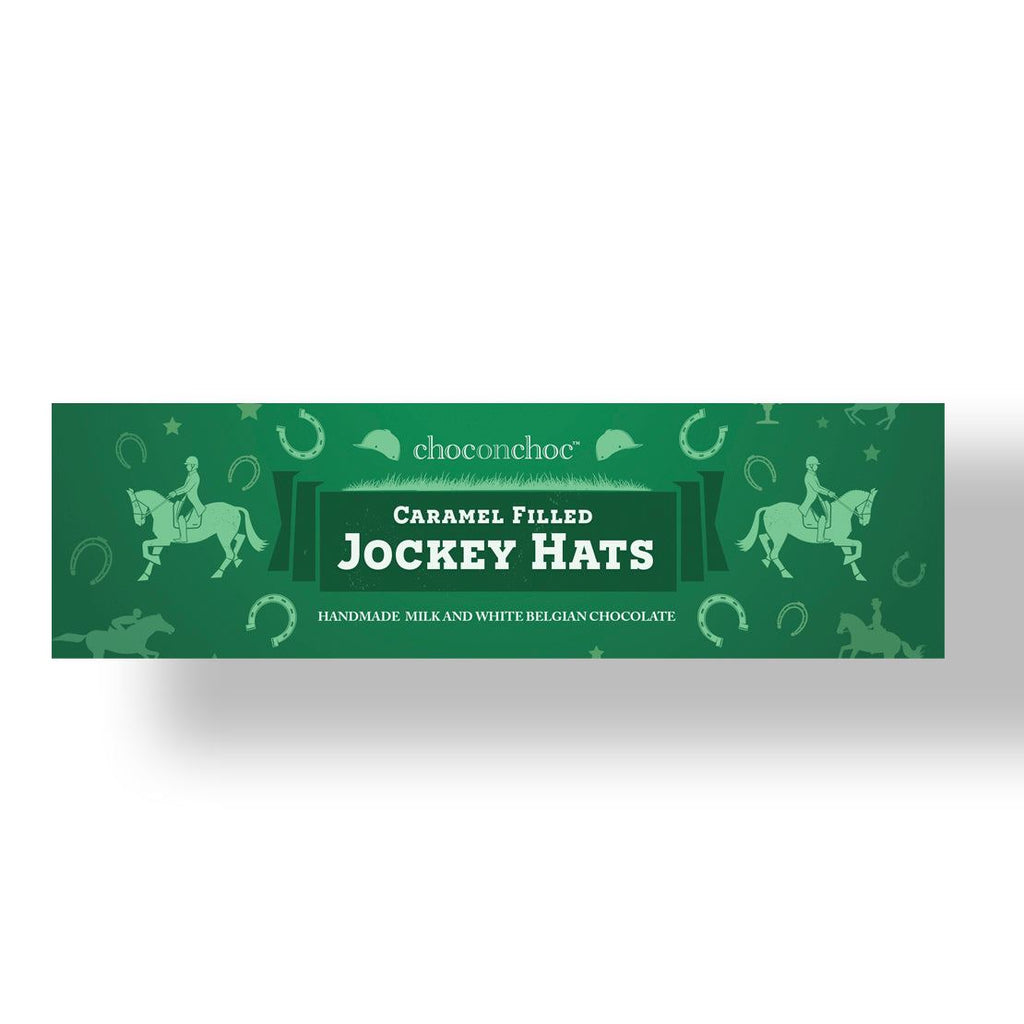 Caramel Filled Chocolate Jockey Hats