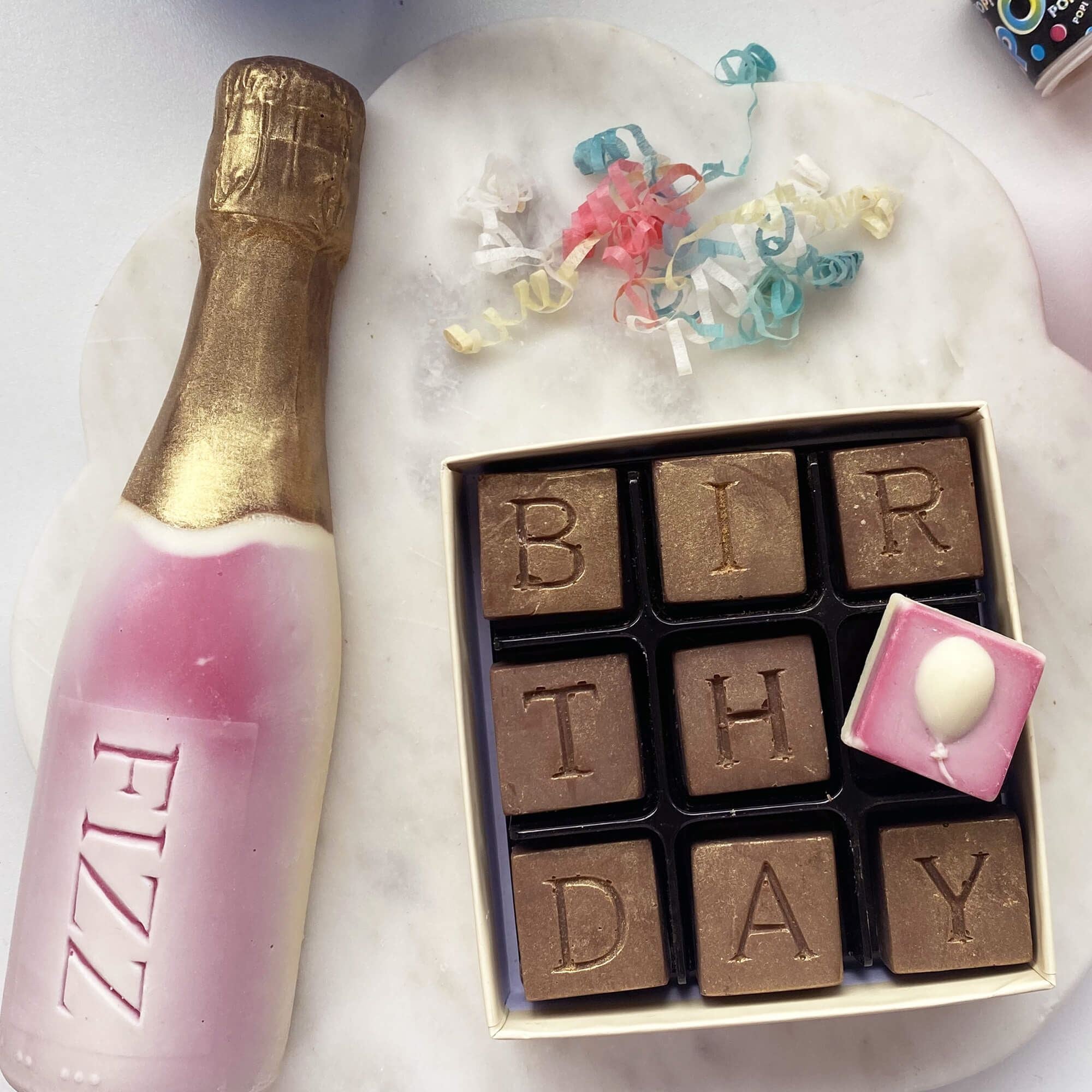 Chocolate Birthday And Fizz Gift Box