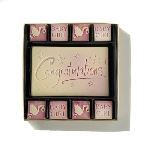 Chocolate Congratulations Baby Girl Gift
