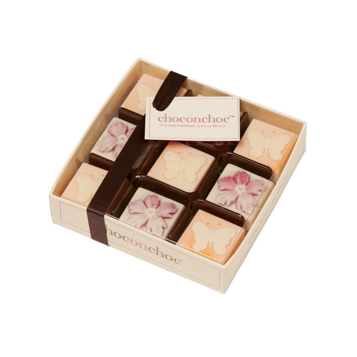 Chocolate Butterflies And Flowers