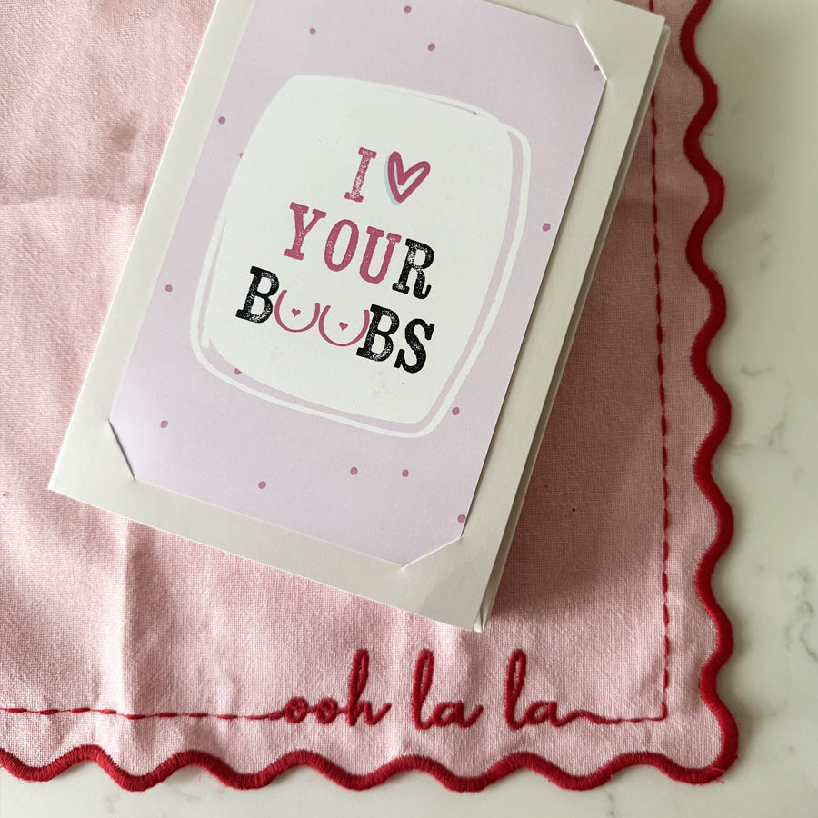 I Love Your Boobies Chocolate Card