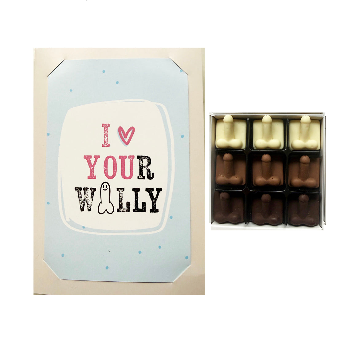 I Love Your Willies Chocolate Card