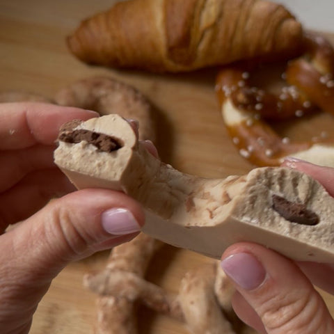 Chocolate Pretzel filled with Nutella