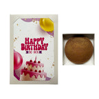 Chocolate Birthday Coin Card - Pink