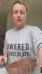 Giant Biscoff and Candyfloss Easter Egg Half