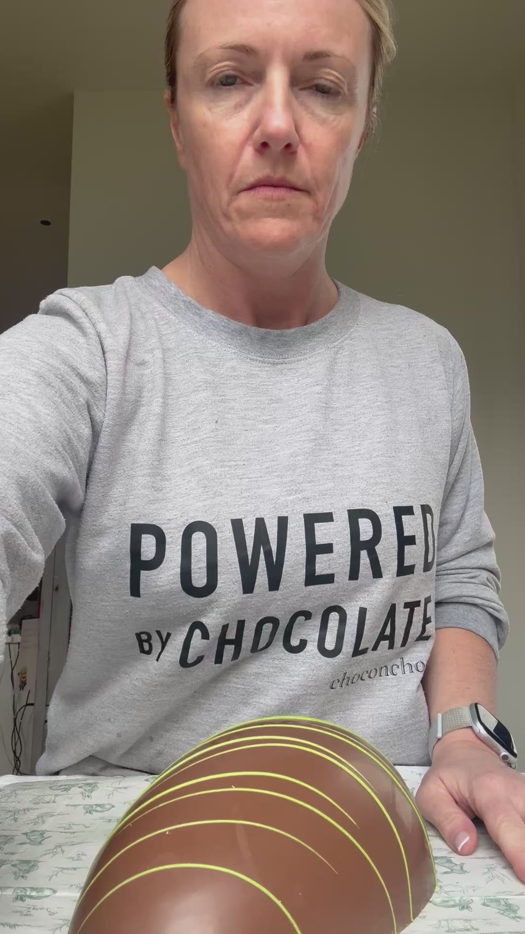 Giant Pistachio and Candyfloss Easter Egg Half