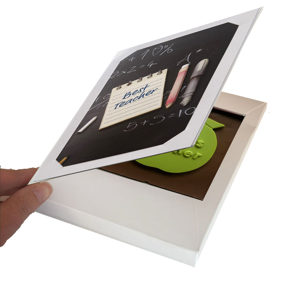 Best Teacher Chocolate Apple Card